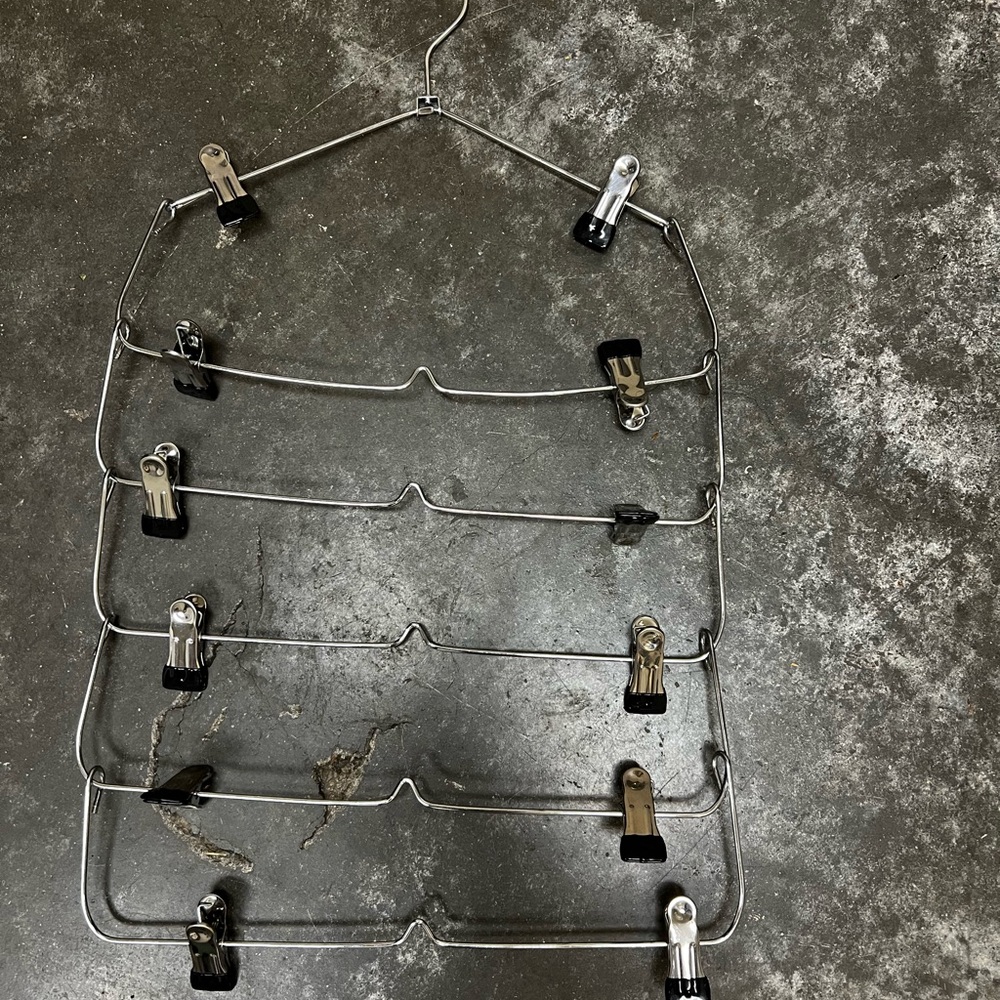 6-Tier Metal Pants Hanger 11ct